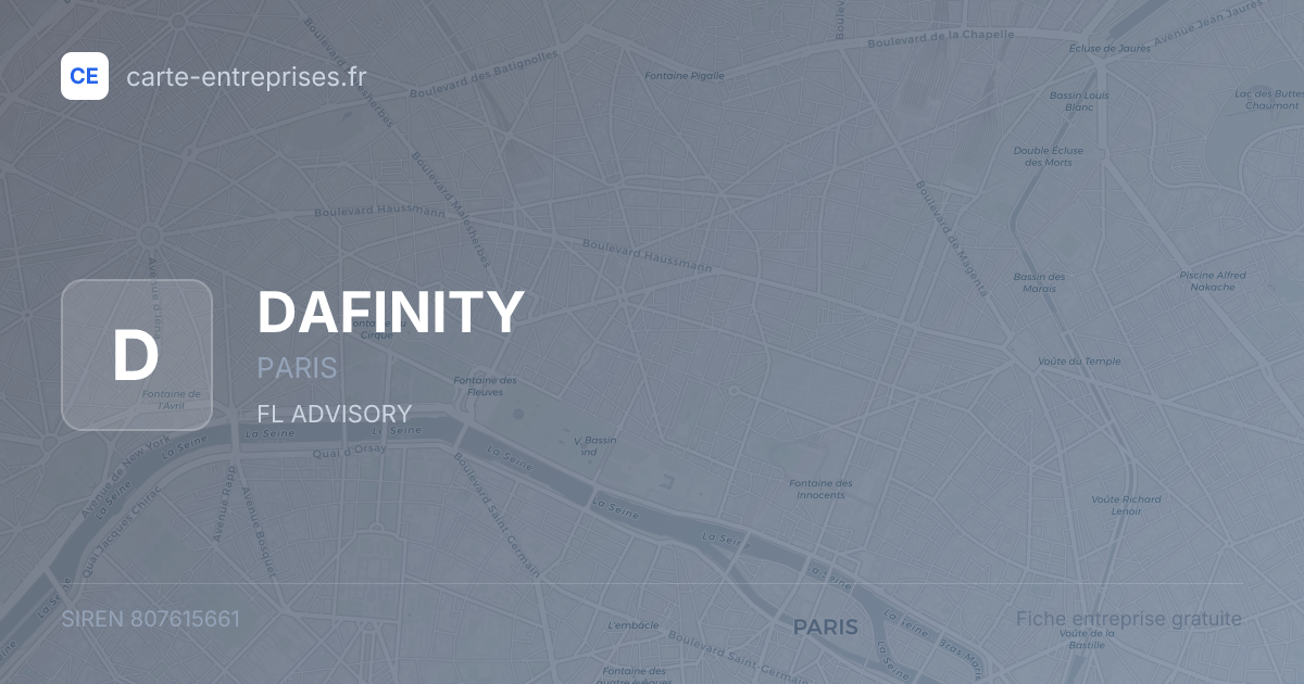 DAFINITY — 807615661 — fiche entreprise