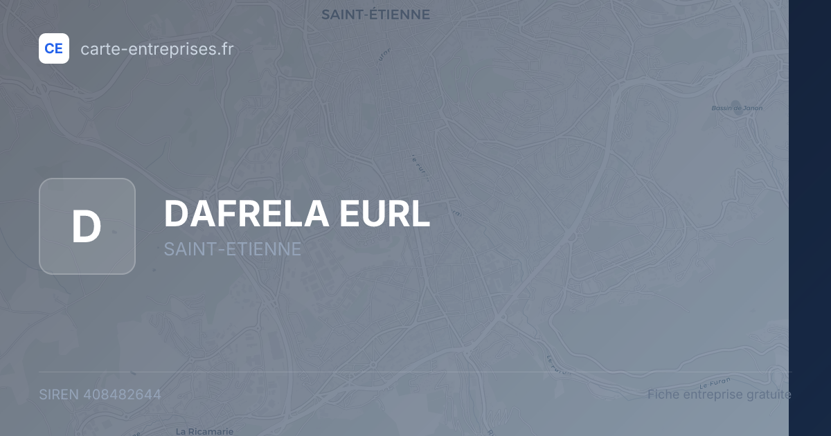 DAFRELA EURL — 408482644 — fiche entreprise
