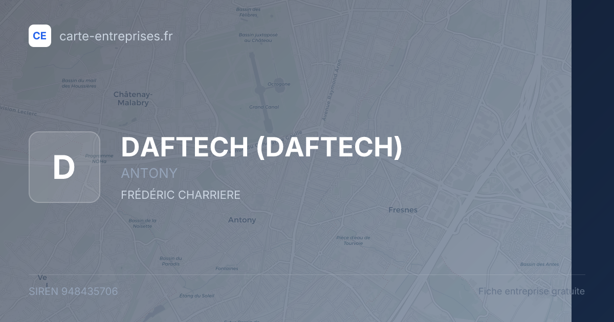 DAFTECH — 948435706 — fiche entreprise