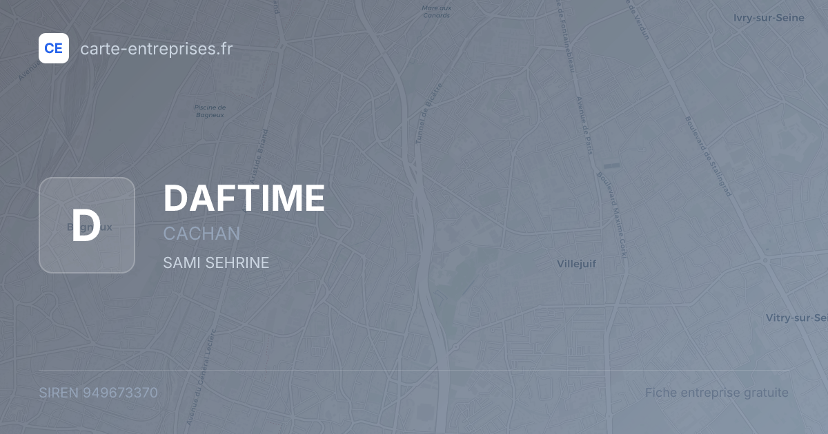 DAFTIME — 949673370 — fiche entreprise
