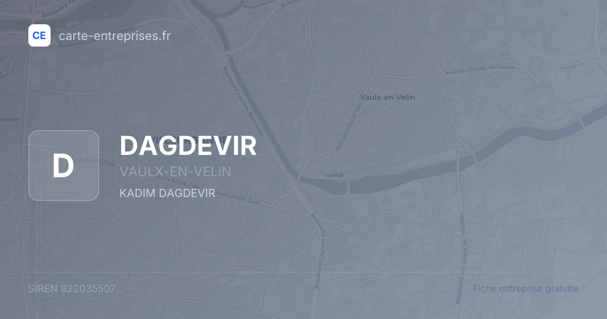 DAGDEVIR — 822035507 — fiche entreprise