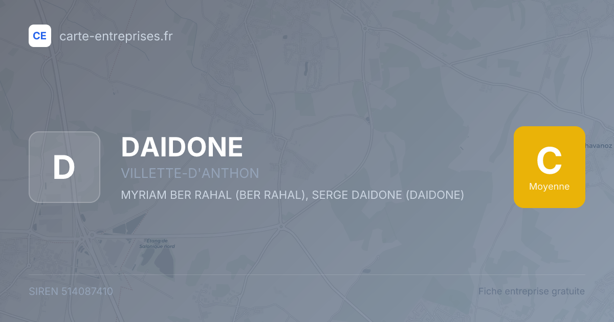DAIDONE — 514087410 — fiche entreprise