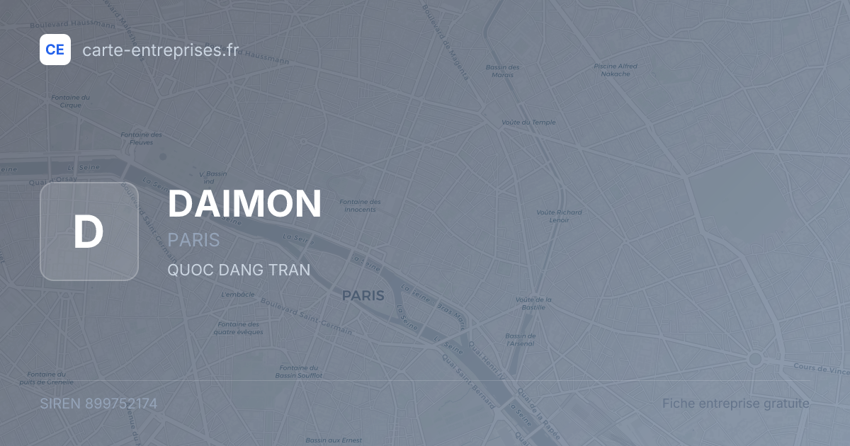 DAIMON — 899752174 — fiche entreprise