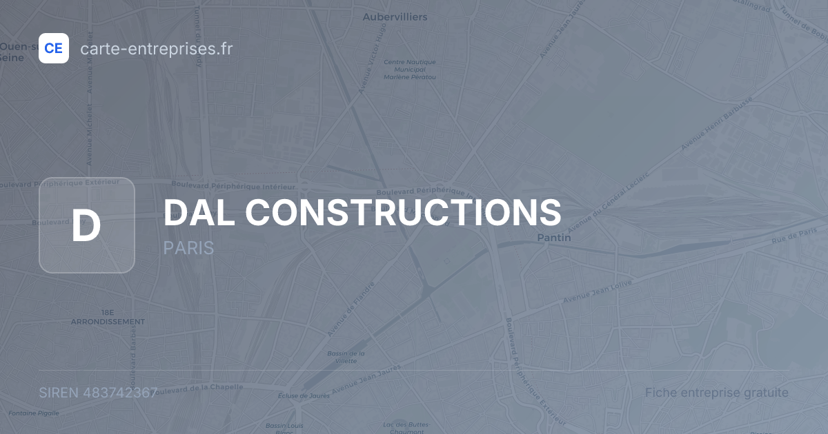 DAL CONSTRUCTIONS — 483742367 — fiche entreprise