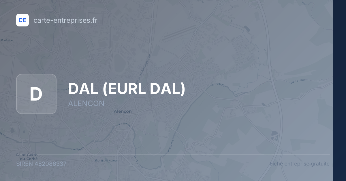 DAL (EURL DAL) — 482086337 — fiche entreprise