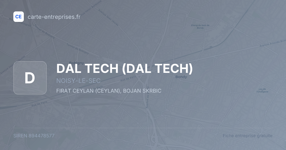 DAL TECH — 894478577 — fiche entreprise