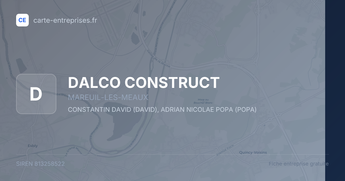 DALCO CONSTRUCT — 813258522 — fiche entreprise