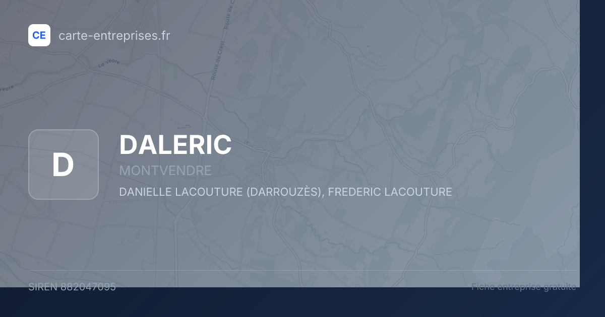 DALERIC — 882047095 — fiche entreprise