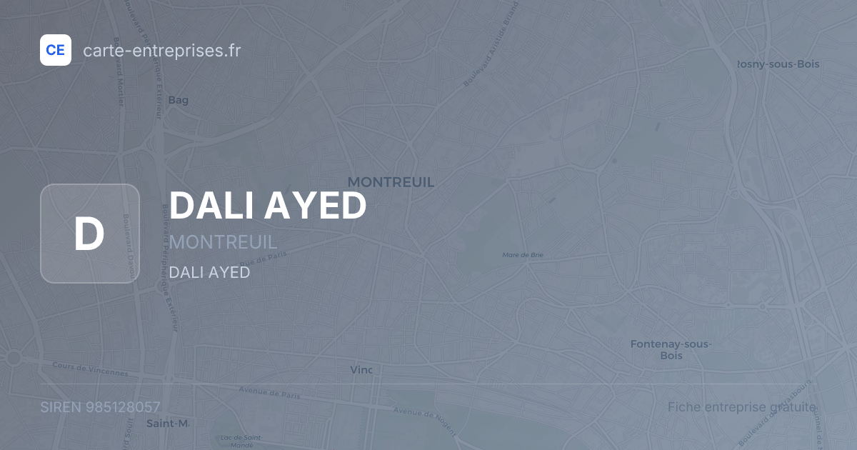 DALI AYED — 985128057 — fiche entreprise