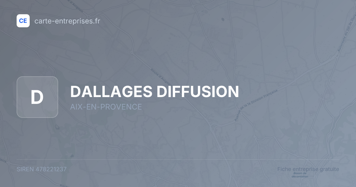 DALLAGES DIFFUSION — 478221237 — fiche entreprise