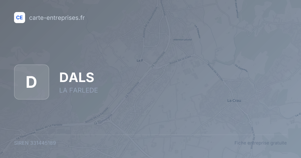 DALS — 331445189 — fiche entreprise
