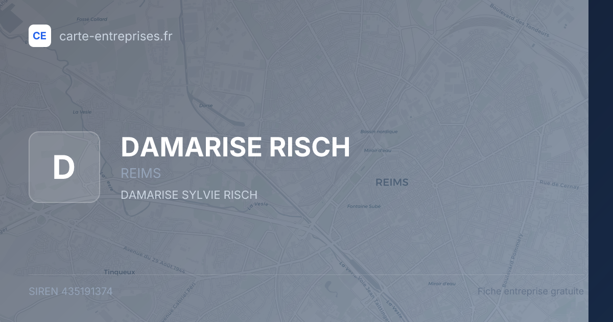 DAMARISE RISCH — 435191374 — fiche entreprise