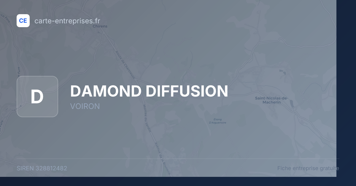DAMOND DIFFUSION — 328812482 — fiche entreprise