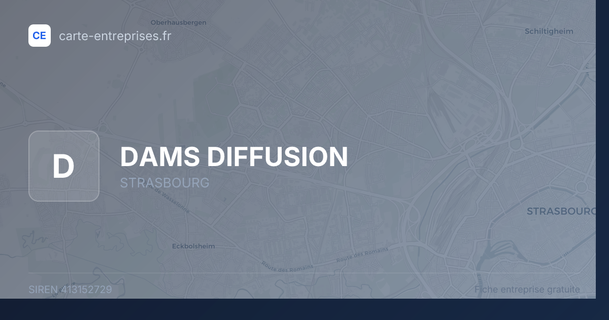 DAMS DIFFUSION — 413152729 — fiche entreprise