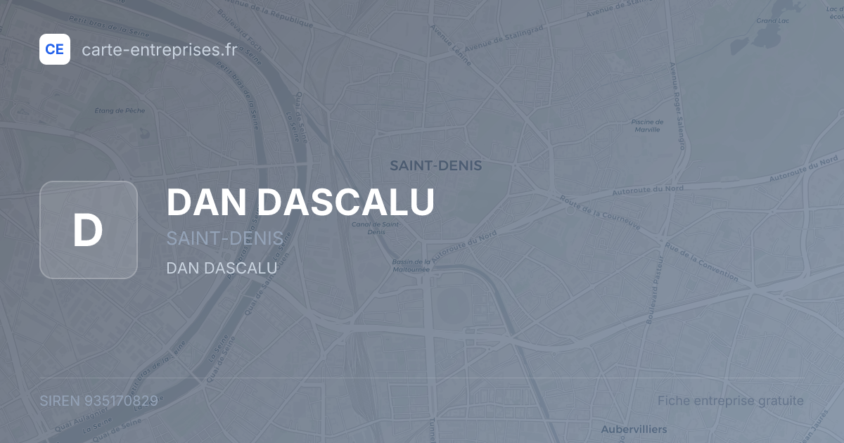 DAN DASCALU — 935170829 — fiche entreprise