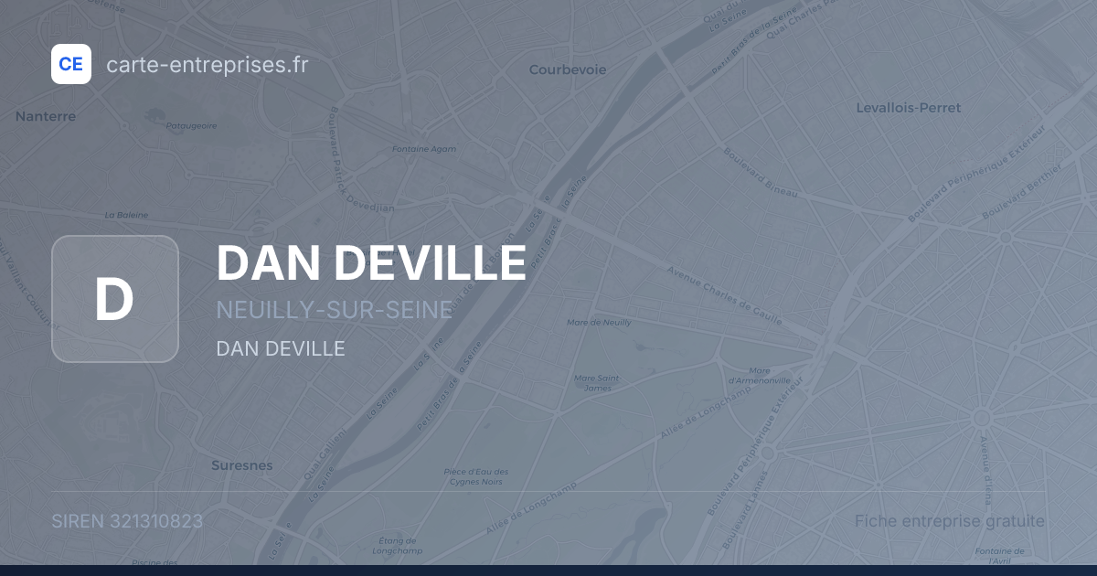 DAN DEVILLE — 321310823 — fiche entreprise
