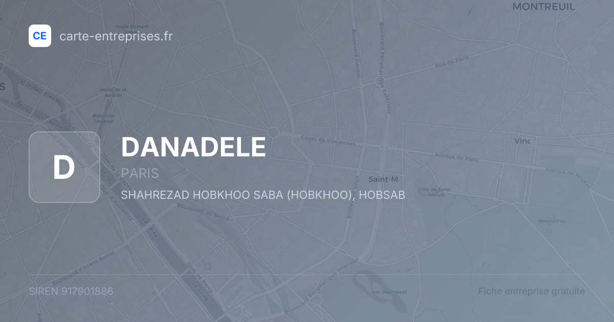 DANADELE — 917901886 — fiche entreprise