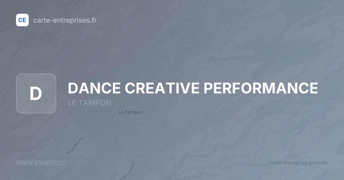 DANCE CREATIVE PERFORMANCE — 933803025 — fiche entreprise