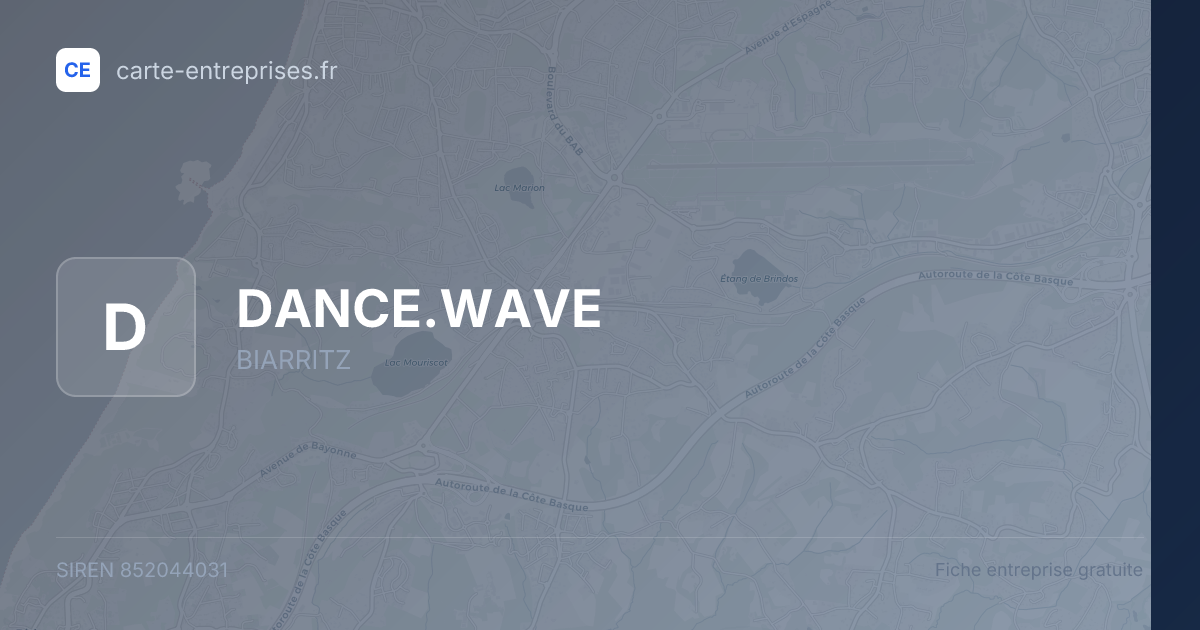 DANCE.WAVE — 852044031 — fiche entreprise