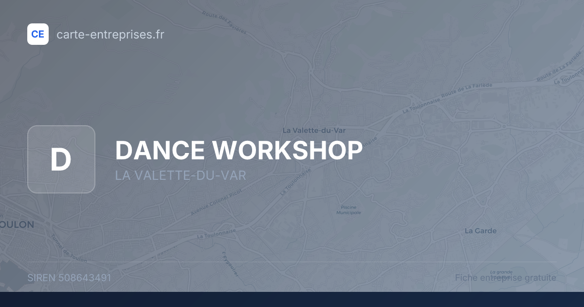 DANCE WORKSHOP — 508643491 — fiche entreprise