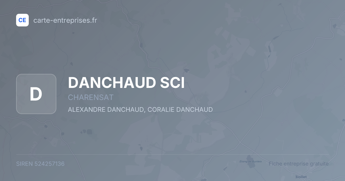 DANCHAUD SCI — 524257136 — fiche entreprise
