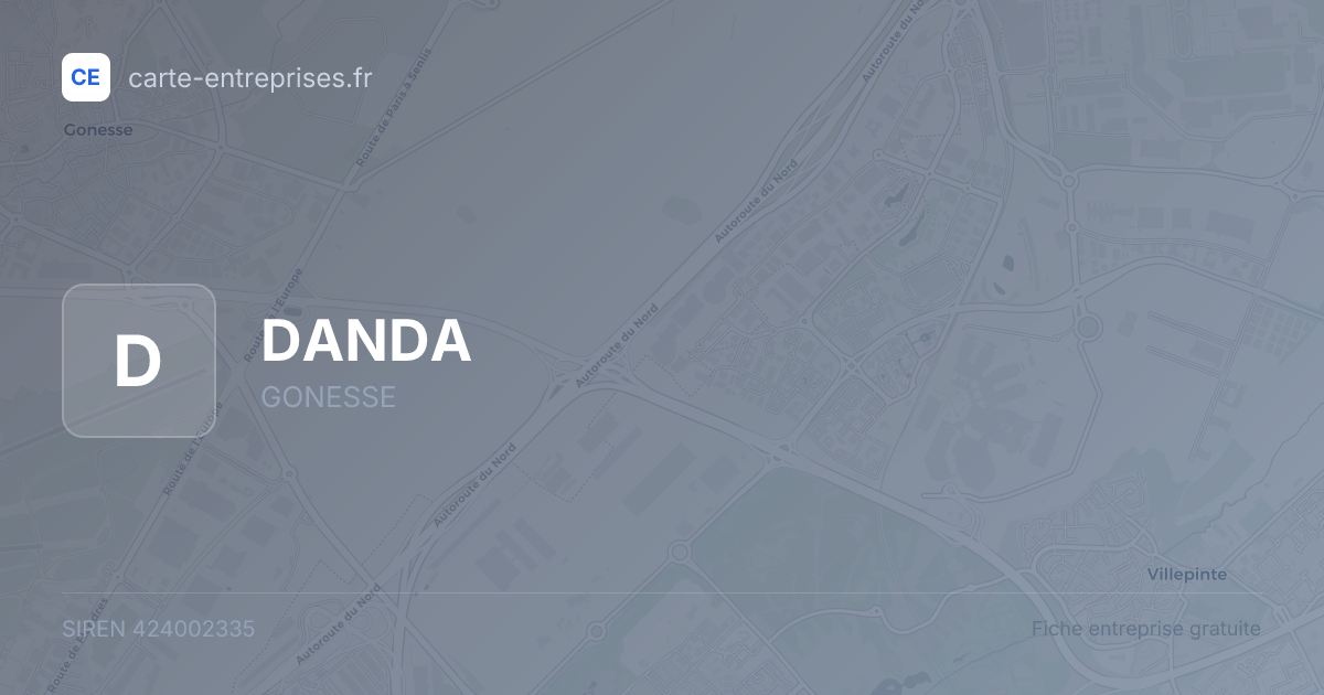 DANDA — 424002335 — fiche entreprise