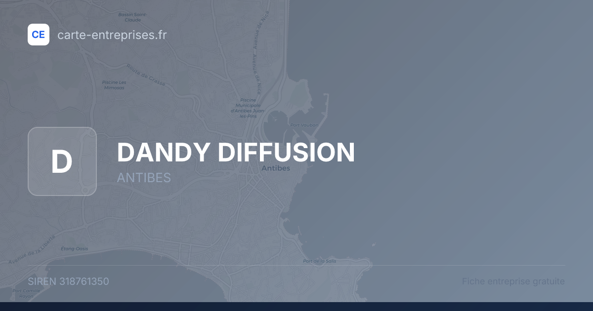 DANDY DIFFUSION — 318761350 — fiche entreprise