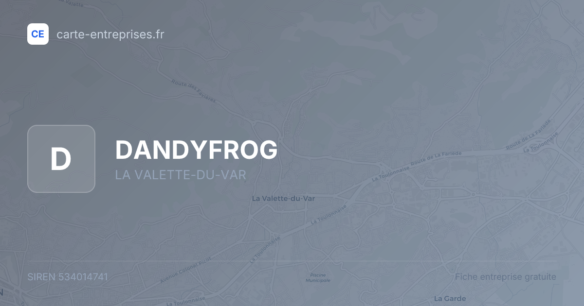 DANDYFROG — 534014741 — fiche entreprise
