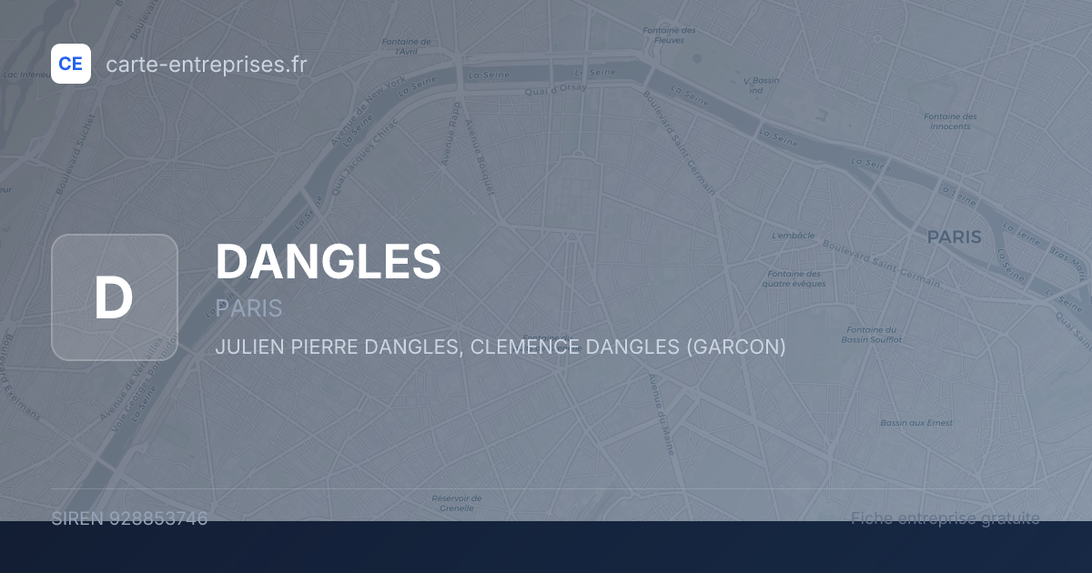 DANGLES — 928853746 — fiche entreprise