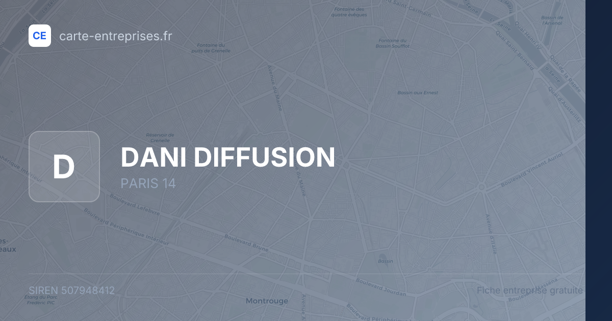 DANI DIFFUSION — 507948412 — fiche entreprise