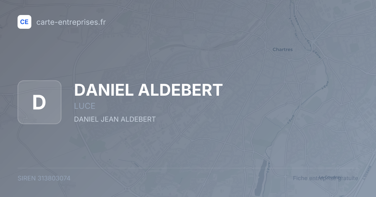 DANIEL ALDEBERT — 313803074 — fiche entreprise