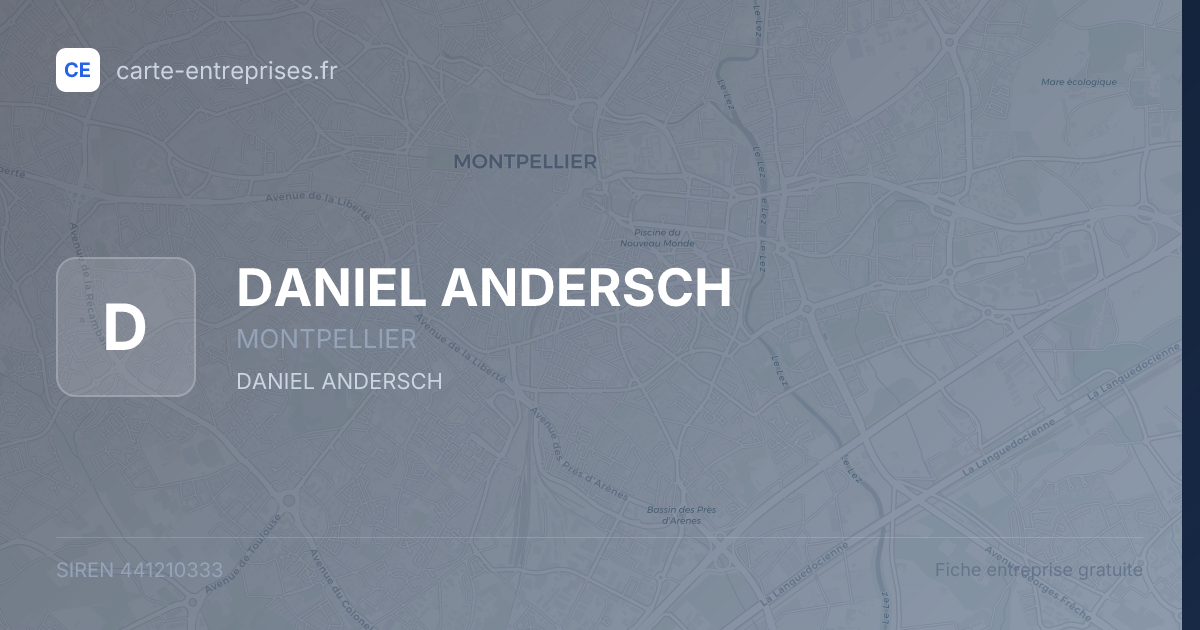 DANIEL ANDERSCH — 441210333 — fiche entreprise