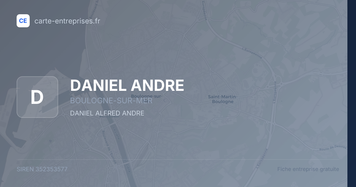 DANIEL ANDRE — 352353577 — fiche entreprise