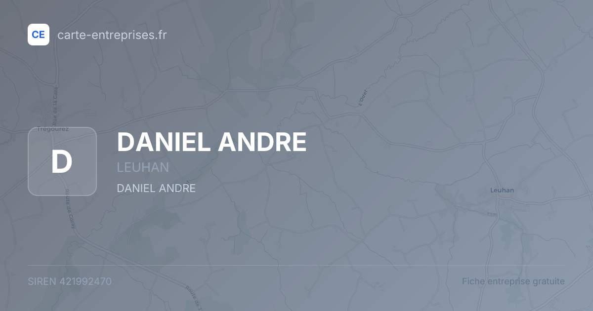 DANIEL ANDRE — 421992470 — fiche entreprise