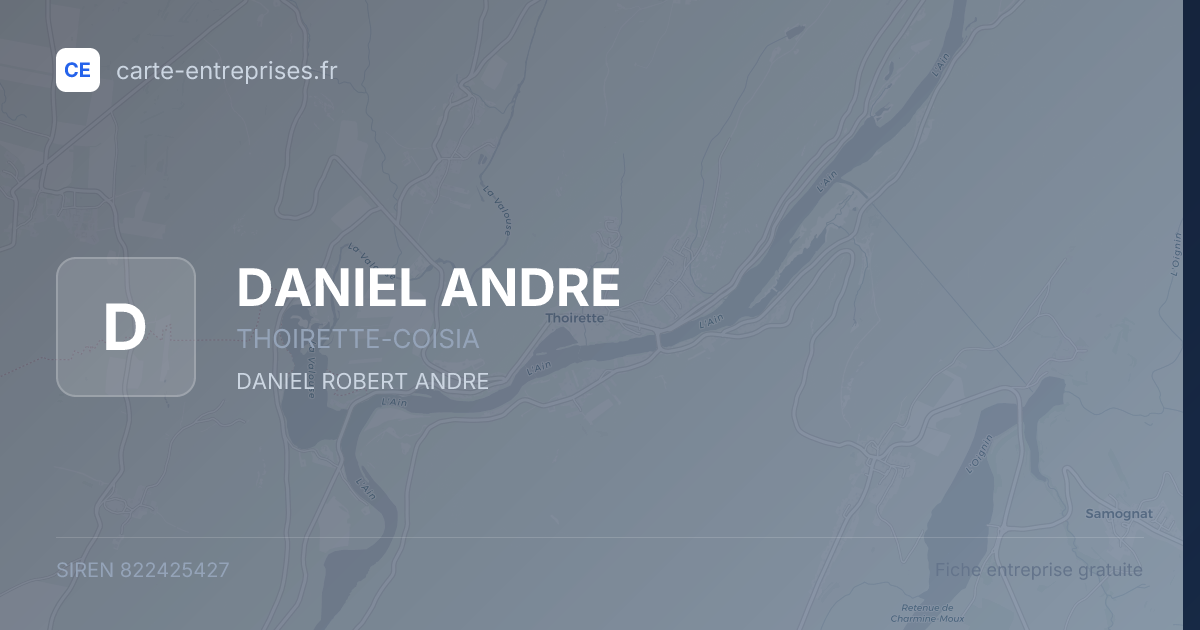DANIEL ANDRE — 822425427 — fiche entreprise