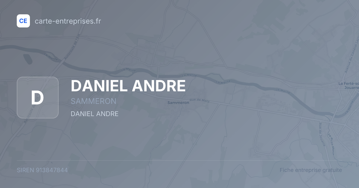 DANIEL ANDRE — 913847844 — fiche entreprise