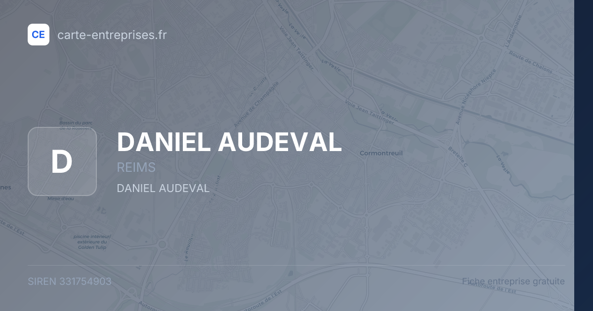 DANIEL AUDEVAL — 331754903 — fiche entreprise