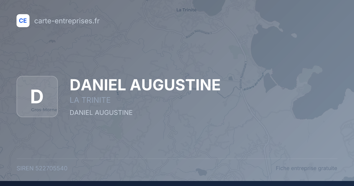 DANIEL AUGUSTINE — 522705540 — fiche entreprise