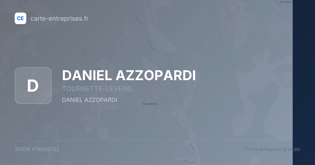 DANIEL AZZOPARDI — 419694732 — fiche entreprise