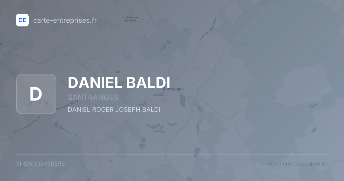 DANIEL BALDI — 512430596 — fiche entreprise