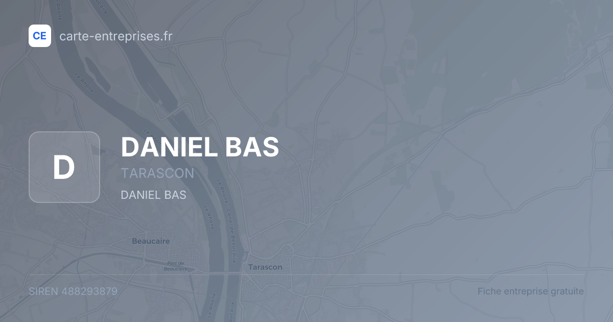 DANIEL BAS — 488293879 — fiche entreprise