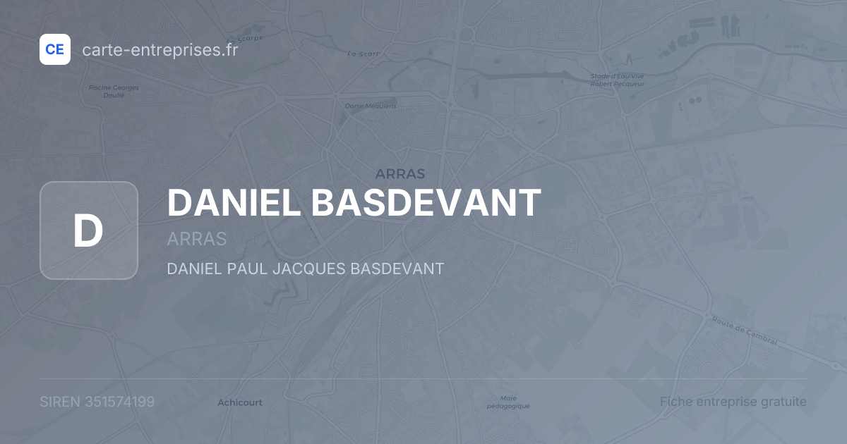 DANIEL BASDEVANT — 351574199 — fiche entreprise