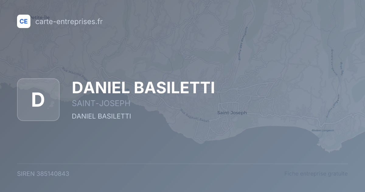 DANIEL BASILETTI — 385140843 — fiche entreprise