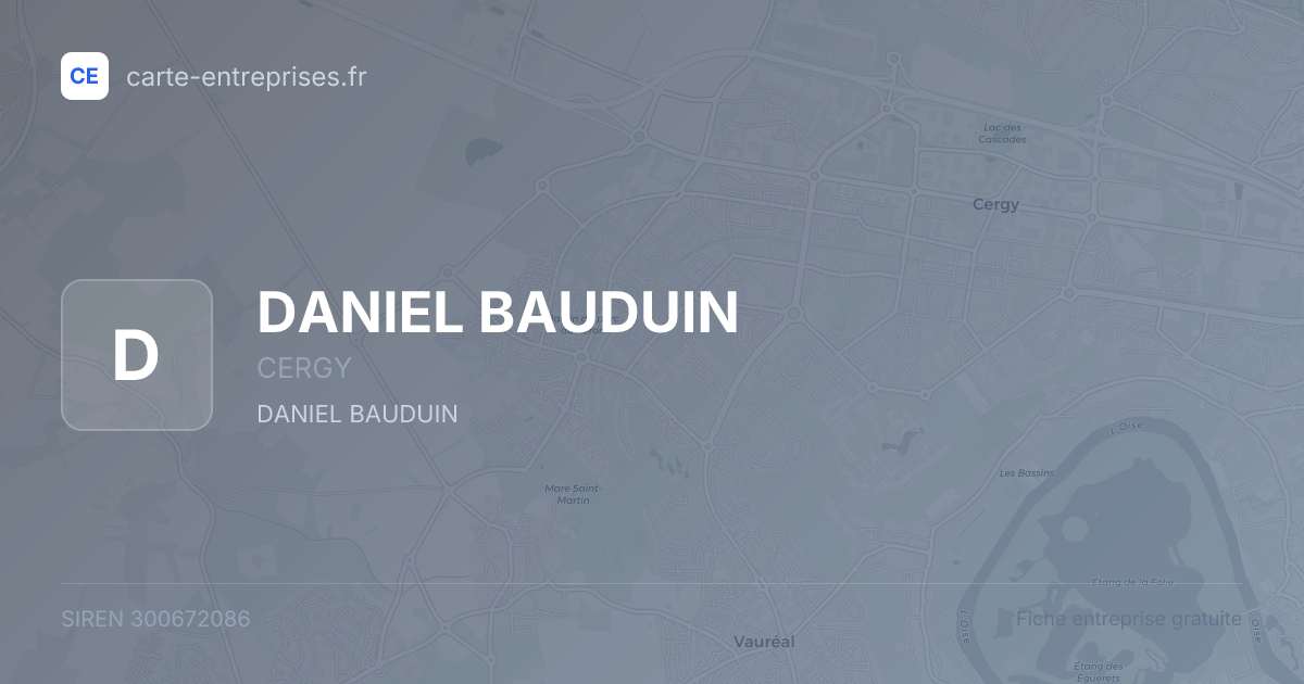 DANIEL BAUDUIN — 300672086 — fiche entreprise