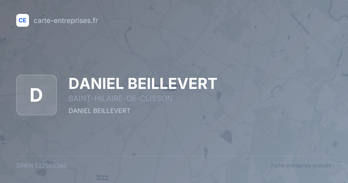 DANIEL BEILLEVERT — 522503366 — fiche entreprise