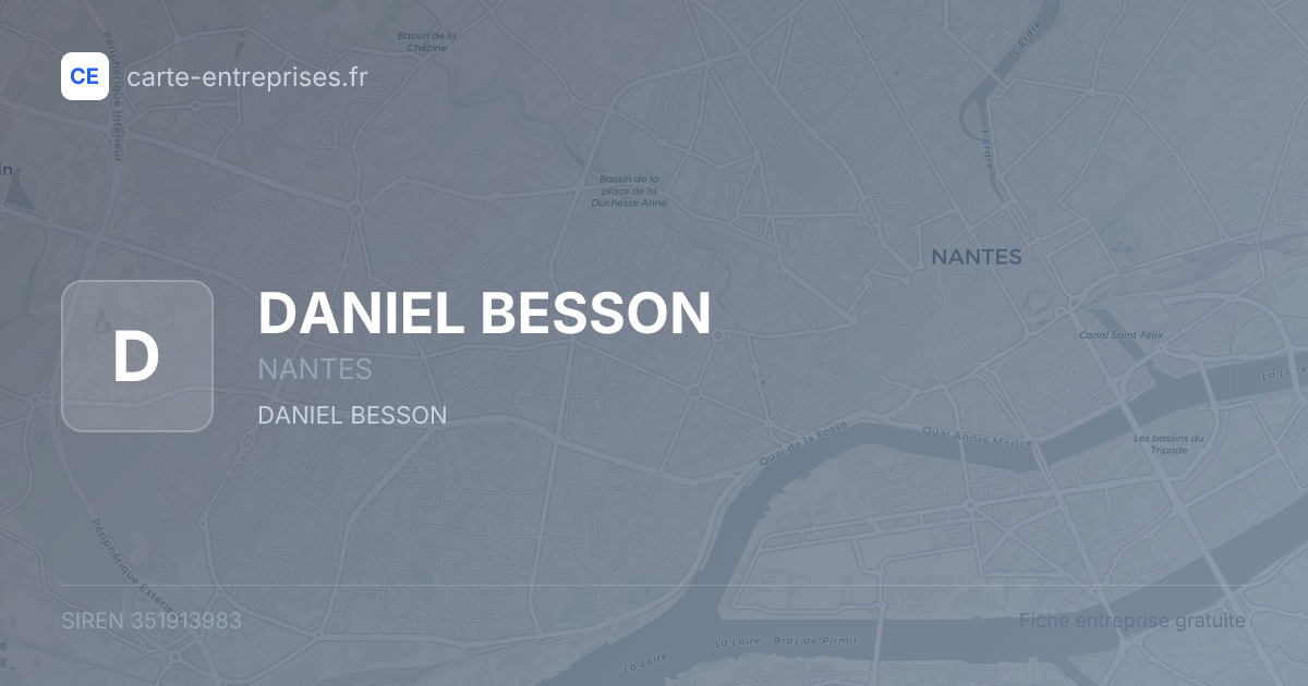DANIEL BESSON — 351913983 — fiche entreprise