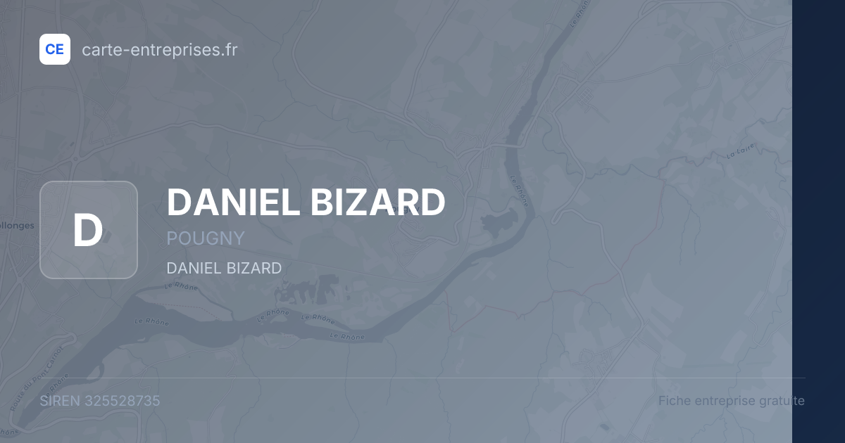 DANIEL BIZARD — 325528735 — fiche entreprise