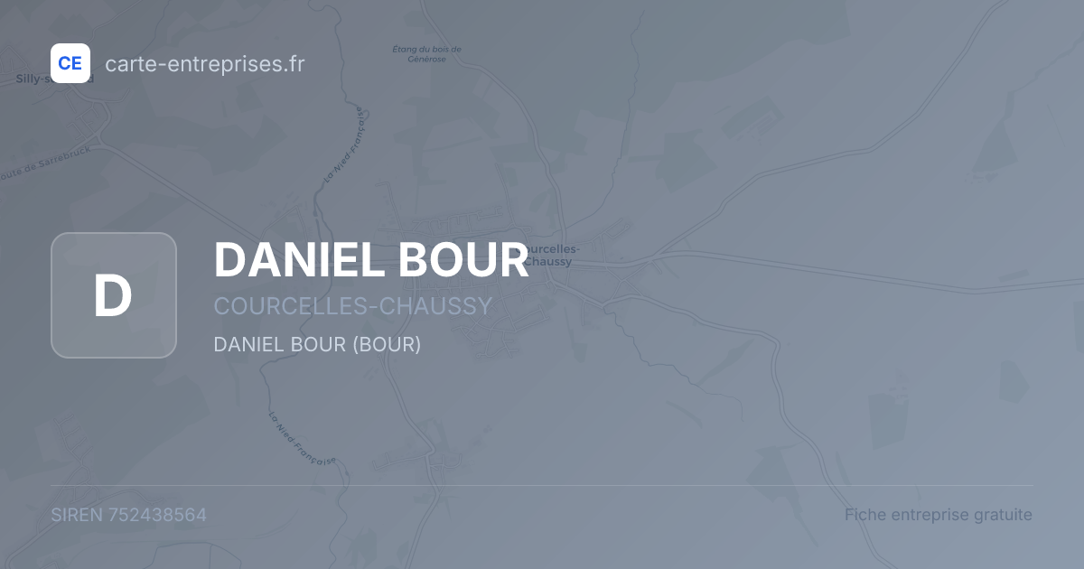 DANIEL BOUR — 752438564 — fiche entreprise