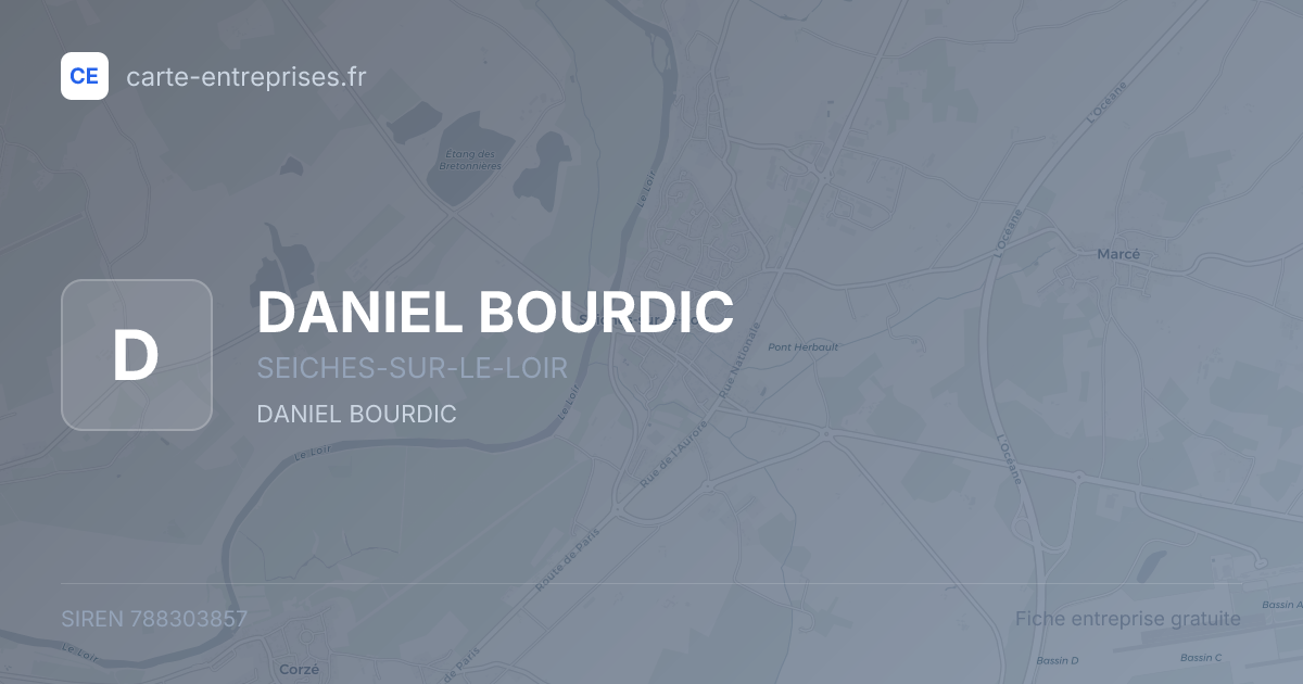 DANIEL BOURDIC — 788303857 — fiche entreprise