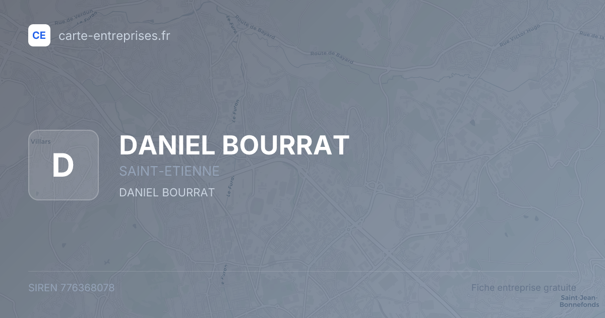 DANIEL BOURRAT — 776368078 — fiche entreprise